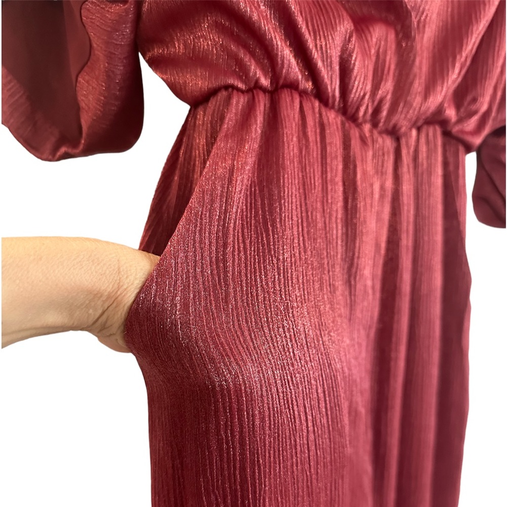 House Of Harlow X Revolve Rhea Maxi Dress Raspberry Red Size S - Picture 7 of 10